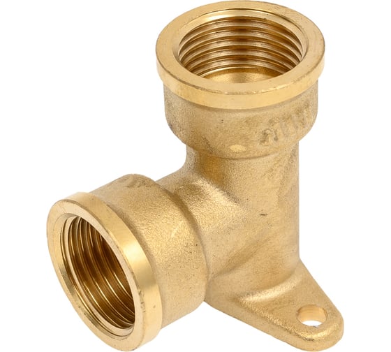 Угольник латунный с креплением Millennium 1/2" x 1/2" внутренняя резьба LUKM1212