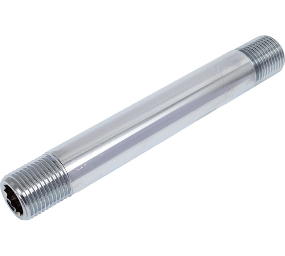 Удлинительный бочонок хромированный Millennium L=150мм, 1/2" x 1/2" наружная/наружная резьба SMX150