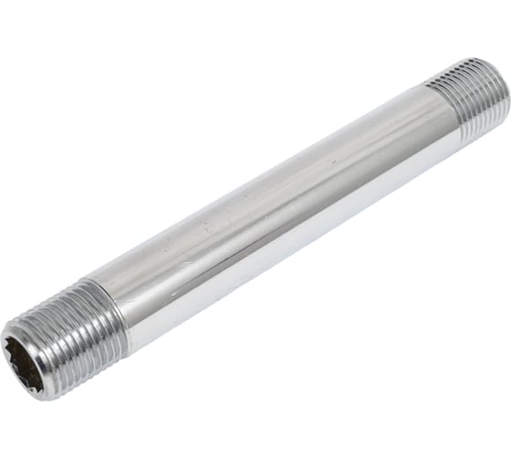 Удлинительный бочонок хромированный Millennium L=150мм, 1/2" x 1/2" наружная/наружная резьба SMX150