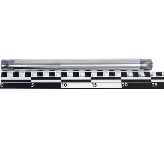 Удлинительный бочонок хромированный Millennium L=250мм, 1/2" x 1/2" наружная/наружная резьба SMX250