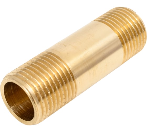 Удлинительный бочонок латунный, никелированный Millennium L=60мм, 1/2" x 1/2" наружная/наружная резьба LBUM1260