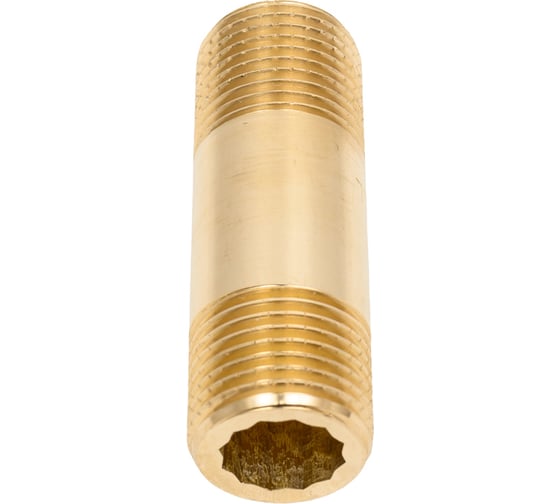Удлинительный бочонок латунный, никелированный Millennium L=60мм, 1/2" x 1/2" наружная/наружная резьба LBUM1260