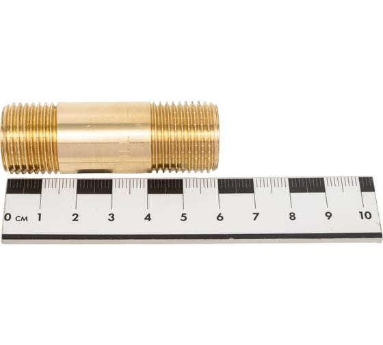 Удлинительный бочонок латунный, никелированный Millennium L=60мм, 1/2" x 1/2" наружная/наружная резьба LBUM1260