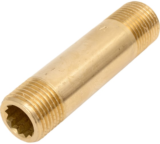 Удлинительный бочонок латунный, никелированный Millennium L=80мм, 1/2" x 1/2" наружная/наружная резьба LBUM1280