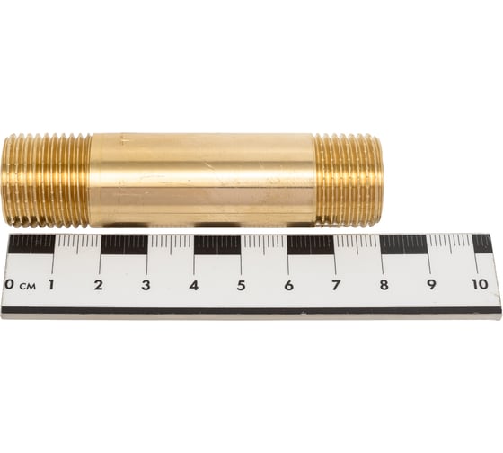 Удлинительный бочонок латунный, никелированный Millennium L=80мм, 1/2" x 1/2" наружная/наружная резьба LBUM1280