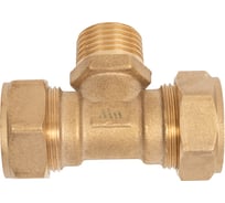 Тройник для гофрированных труб из нержавеющей стали Millennium 15x1/2x15 с наружной резьбой TNM1215