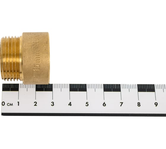 Гайка удлинительная латунная, никелированная Millennium 3/4" х 15мм внутренняя/наружная резьба LUG3415