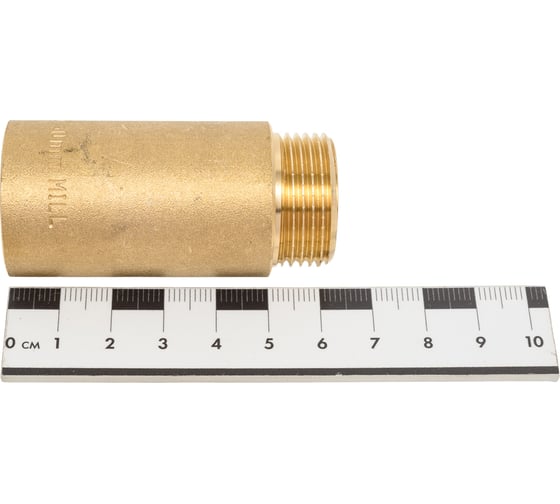 Гайка удлинительная латунная, никелированная Millennium 3/4" х 50мм внутренняя/наружная резьба LUG3450