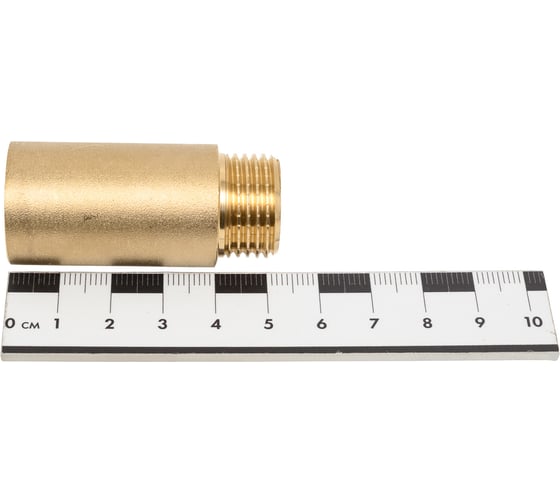 Гайка удлинительная латунная, никелированная Millennium 1/2x40мм внутренняя/наружная резьба LUG1240