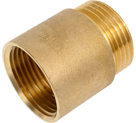 Гайка удлинительная латунная, никелированная Millennium 1" х 30мм внутренняя/наружная резьба LUG1030