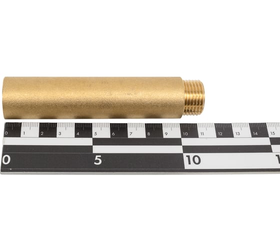 Гайка удлинительная латунная, никелированная Millennium 1/2x100мм внутренняя/наружная резьба LUG1210