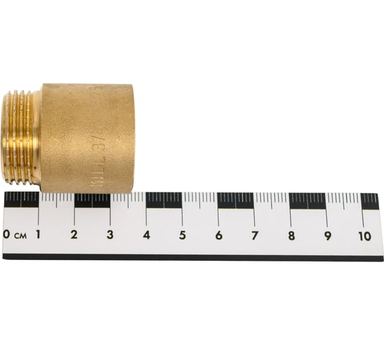 Гайка удлинительная латунная, никелированная Millennium 3/4" х 25мм внутренняя/наружная резьба LUG3425