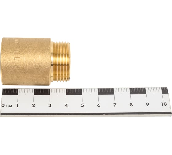 Гайка удлинительная латунная, никелированная Millennium 3/4" х 30мм внутренняя/наружная резьба LUG3430