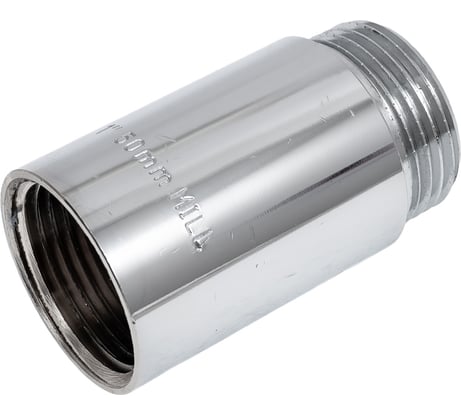 Гайка удлинительная хромированная Millennium 1" x 50мм внутренняя/наружная резьба NUG1050
