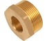 Футорка латунная 1 1/2" х 3/4" наружная/внутренняя резьба для перехода между трубами разных диаметров Millennium LFMF4034 3