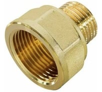 Футорка латунная переходная 1"×1/2" с внутренней/наружной резьбой для соединения труб разного диаметра Millennium LPFM1012