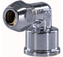 Цанга угловая хромированная 10×1/2" с внутренней резьбой для подключения труб водоснабжения Millennium XUF1012