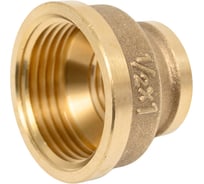 Муфта латунная, никелированная переходная Millennium 1" х 1/2" с внутренней/внутренней резьбой LMFF1012