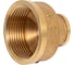 Муфта латунная никелированная переходная 1 1/4"×1/2" с внутренней/внутренней резьбой для соединения труб Millennium LМFF3212 LMFF3212 2