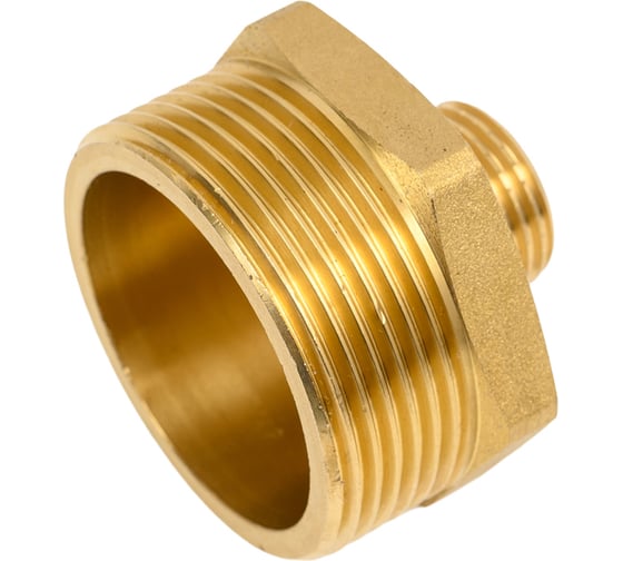 Ниппель латунный никелированный переходной Millennium 1 1/2" х 1/2" с наружной резьбой LBMM4012