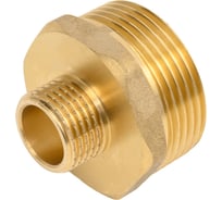 Ниппель латунный никелированный переходной Millennium 1 1/4" х 1/2" с наружной резьбой LBMM3212