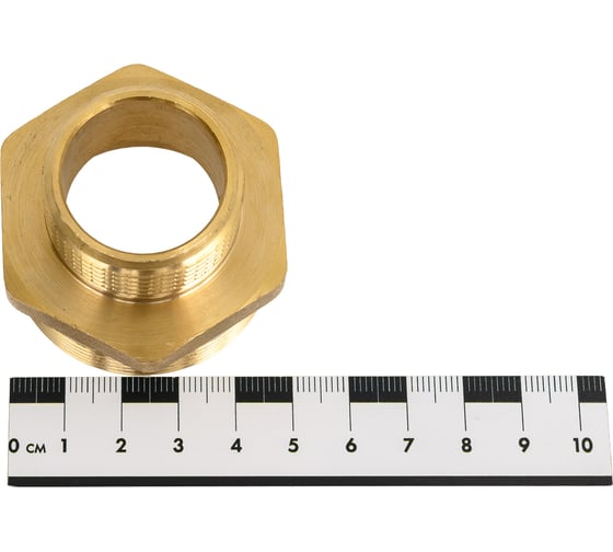 Ниппель латунный никелированный переходной Millennium 1 1/2" х 1" с наружной резьбой LBMM4010