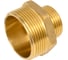 Ниппель латунный никелированный переходной Millennium 1 1/2" х 1" с наружной резьбой LBMM4010 1