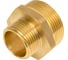 Ниппель латунный никелированный переходной Millennium 1 1/2" х 1" с наружной резьбой LBMM4010 2