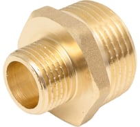 Ниппель латунный никелированный переходной Millennium 1" х 1/2" с наружной резьбой LBMM1012
