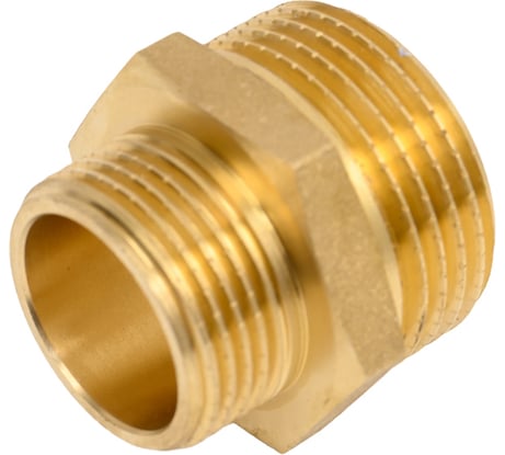Ниппель латунный никелированный переходной Millennium 1" х 3/4" с наружной резьбой LBMM1034