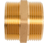 Ниппель латунный никелированный Millennium 1 1/2" с наружной резьбой LBMM4040