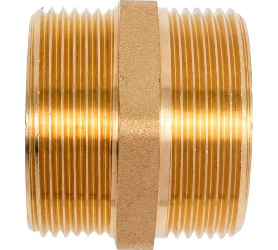 Ниппель латунный никелированный Millennium 1 1/2" с наружной резьбой LBMM4040