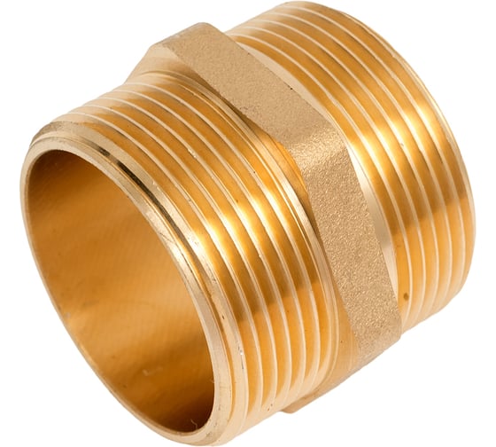Ниппель латунный никелированный Millennium 1 1/2" с наружной резьбой LBMM4040