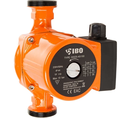 Циркуляционный насос IBO OHI 25-40/180 2000002050018