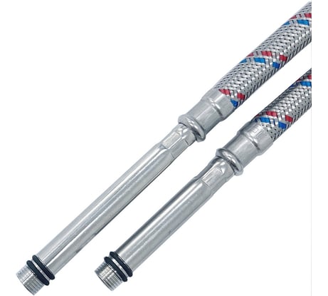 Подводка для смесителя СТМ удлиненный штуцер сталь 1/2xM10x40 см (пара) CWFHL040