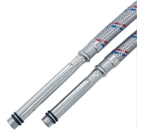 Подводка для смесителя СТМ удлиненный штуцер сталь 1/2xM10x120 см (пара) CWFHL120