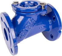 Клапан обратный шаровой RUSHWORK РАШВОРК, DN050, PN16, корпус - GJS-400-15 (GGG40), шар - алюминий, покрытие шара - NBR, Ф/Ф - есть GE 2453 405-050-16