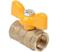Кран шаровый Dist ГАЗ 1 г/г бабочка Ду25 Ру40 Эксперт 213Б/107-9510