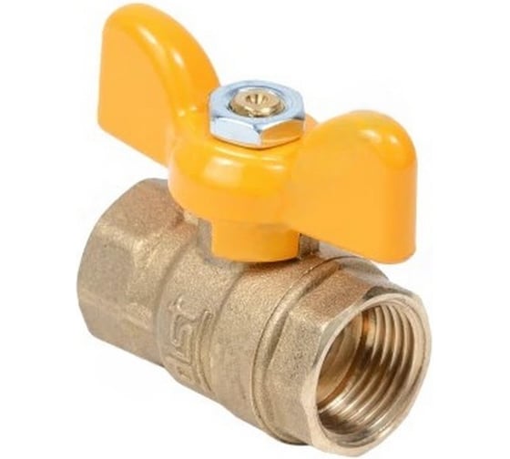 Кран шаровый Dist ГАЗ 1 г/г бабочка Ду25 Ру40 Эксперт 213Б/107-9510