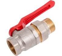 Кран шаровый Dist с американкой 1 рычаг Ду25 Ру40 Эксперт Н143Р/107-9577