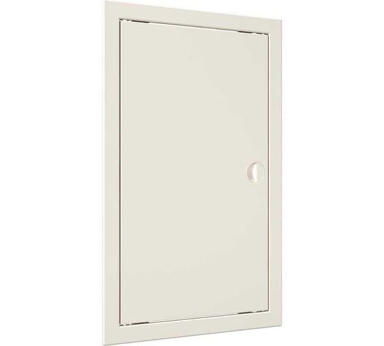 Люк ревизионный EVECS ЛР фланец, 246x396, ручка, 268x418, пластик Ivory Л2540Р Ivory 1