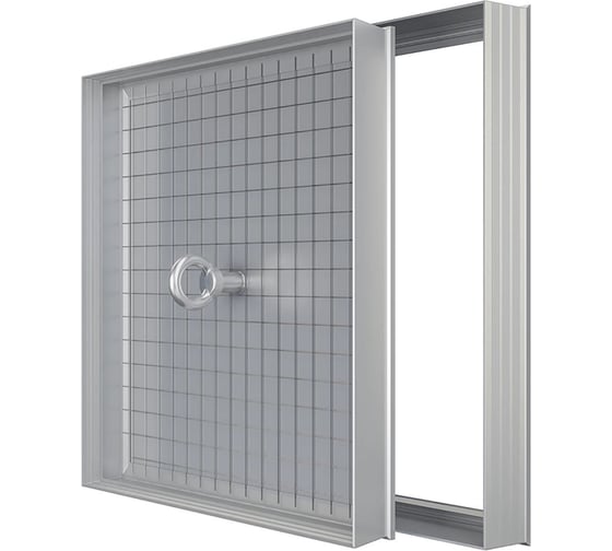 Люк ревизионный EVECS D Floor 400x400 напольный скрытый монтаж алюминий D4040 floor