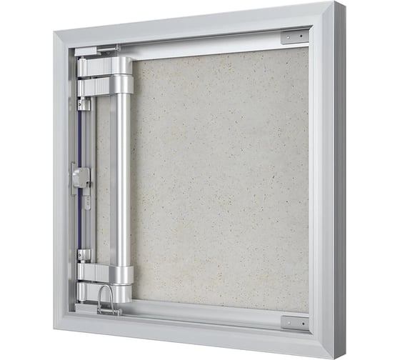 Люк ревизионный EVECS D Ceramo Optimum 400x400 скрытый монтаж петля алюминий D4040 Ceramo Optimum