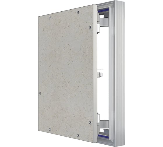 Люк ревизионный EVECS D Ceramo Optimum 300x400 скрытый монтаж петля алюминий D3040 Ceramo Optimum 1