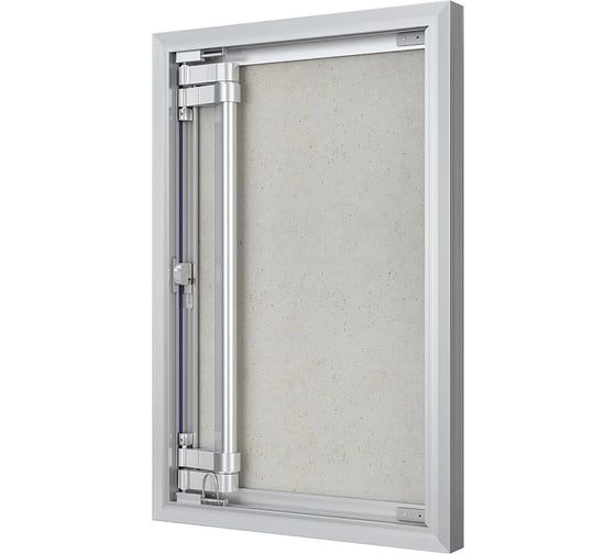 Люк ревизионный EVECS D Ceramo Optimum 400x600 скрытый монтаж петля алюминий D4060 Ceramo Optimum