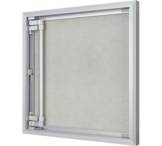 Люк ревизионный EVECS D Ceramo Optimum 600x600 скрытый монтаж петля алюминий D6060 Ceramo Optimum