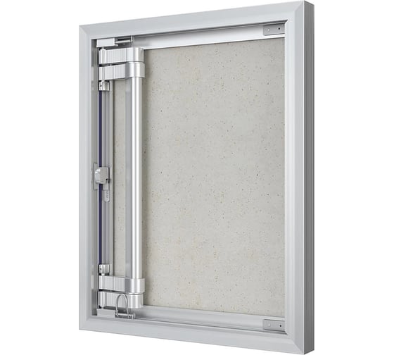 Люк ревизионный EVECS D Ceramo Optimum 400x500 скрытый монтаж петля алюминий D4050 Ceramo Optimum