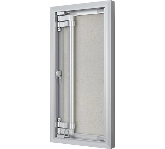 Люк ревизионный EVECS D Ceramo Optimum 300x600 скрытый монтаж петля алюминий D3060 Ceramo Optimum