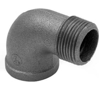 Колено AV Engineering 1 вн.-нар. чугун черный AVEC411000001