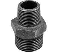 Ниппель AV Engineering ред. 2x1 1/2 нар.-нар. чугун черный AVEC501002112
